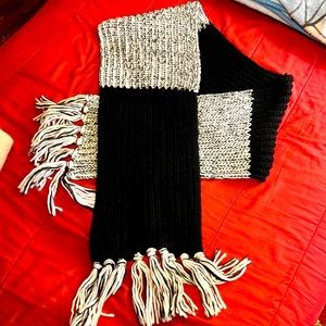 Black and White Scarf